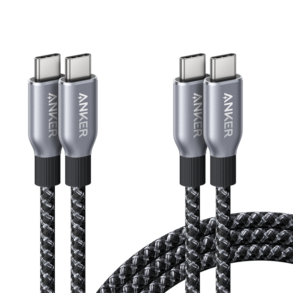 Prime USB-C to USB-C Cable (240W, Upcycled-Braided, 2-Pack)