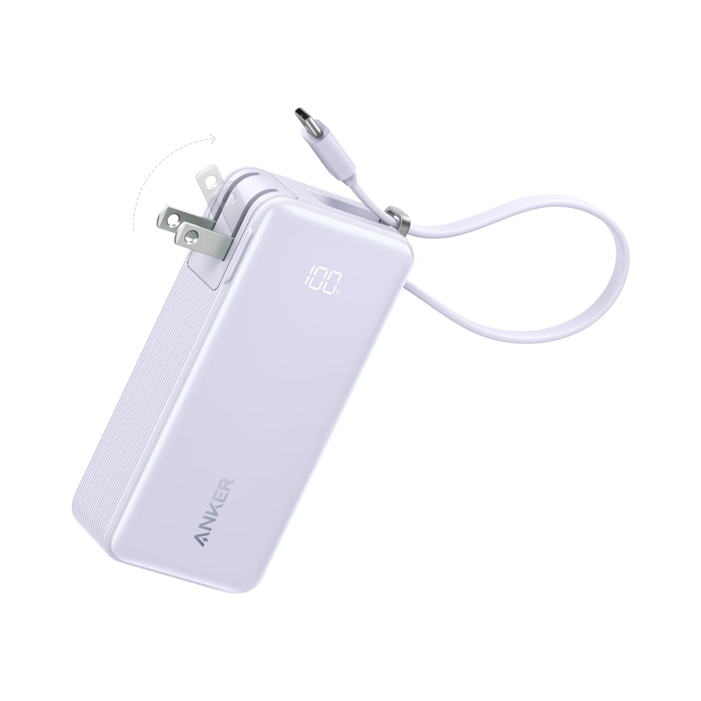 Power Bank (10K, Fusion, Built-In Cable)