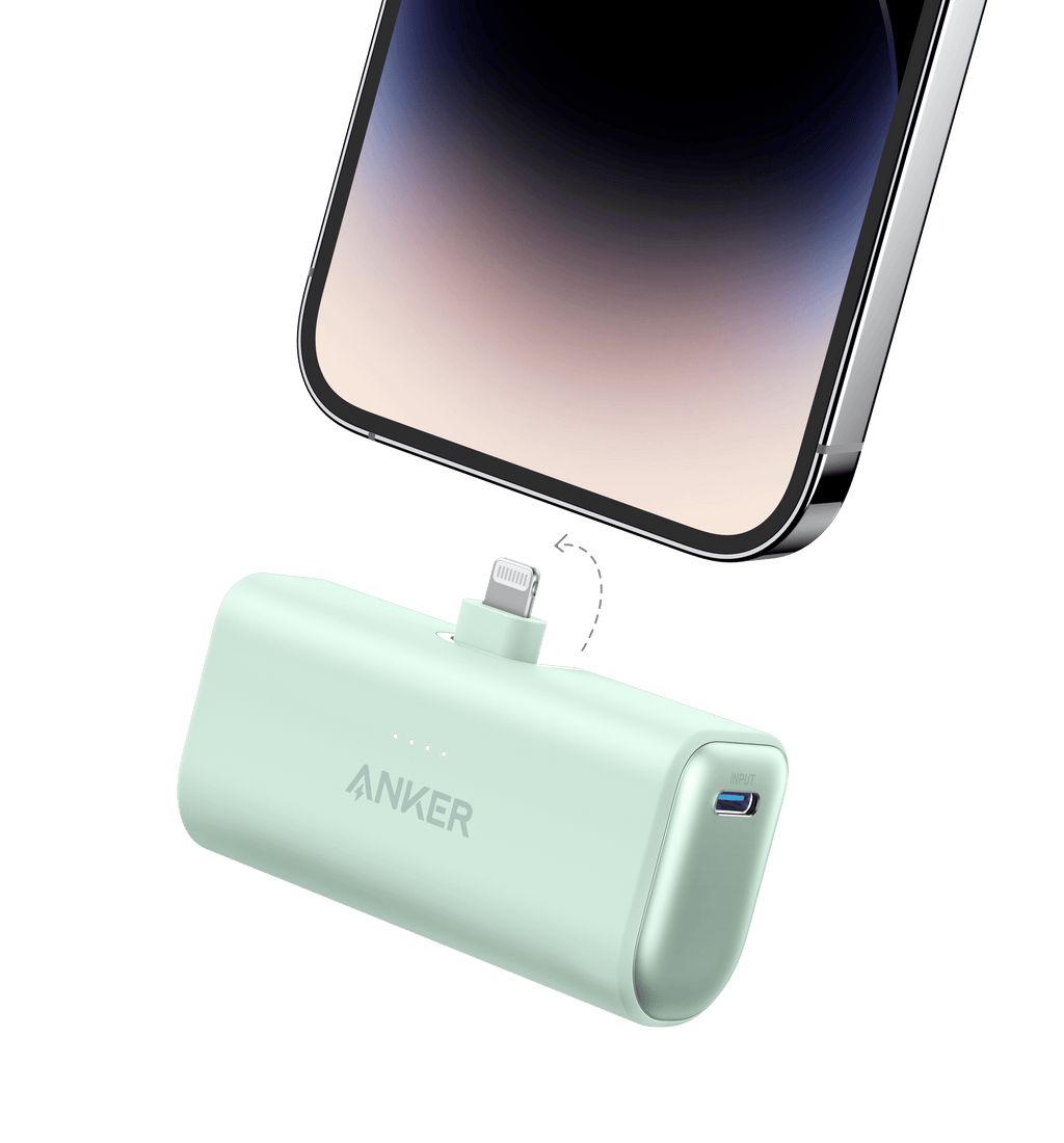 Nano Power Bank (12W, Built-In Lightning Connector)