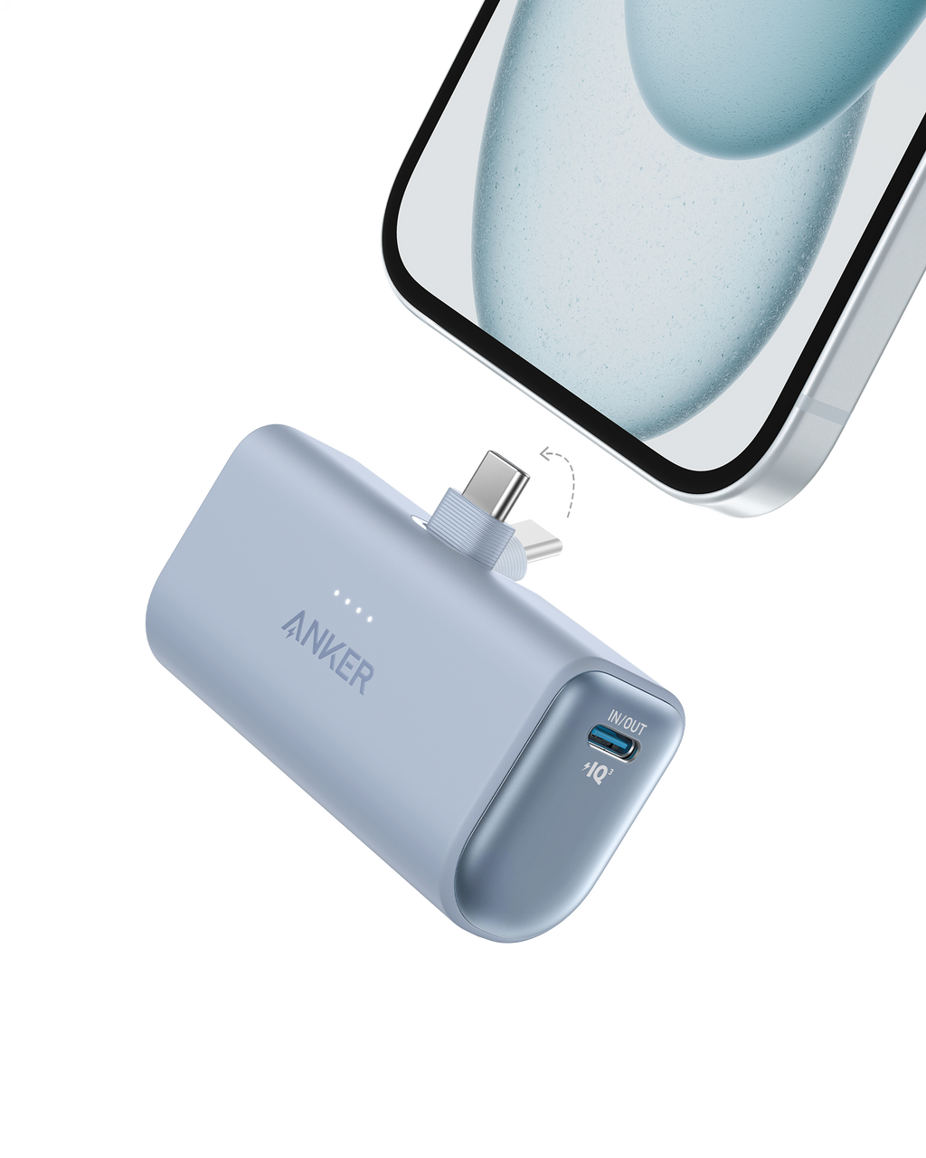 Nano Power Bank (22.5W, Built-In USB-C Connector)