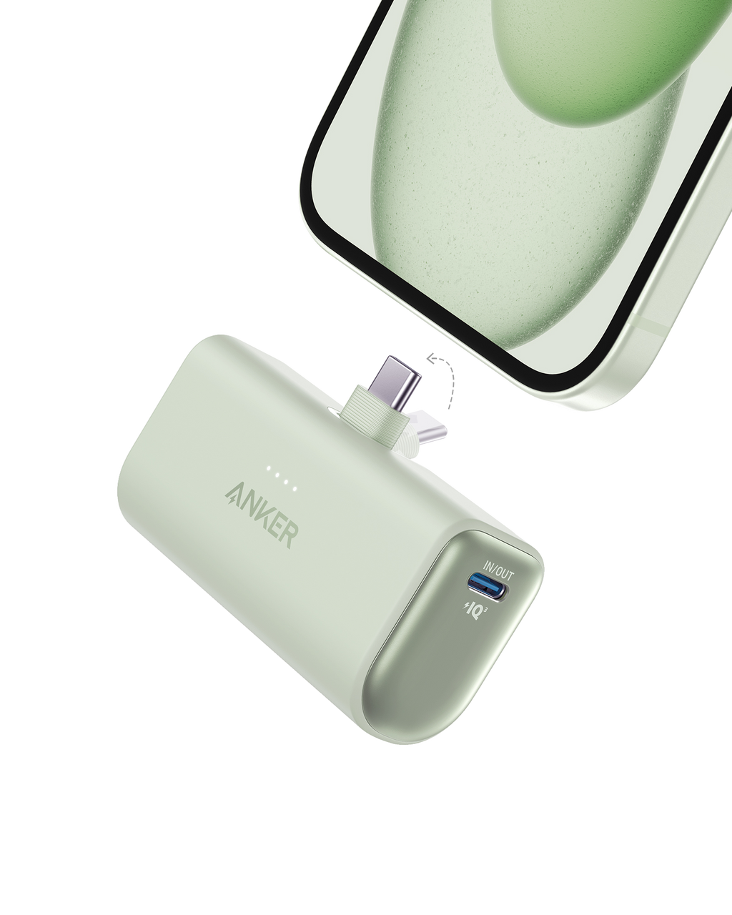 Nano Power Bank (22.5W, Built-In USB-C Connector)