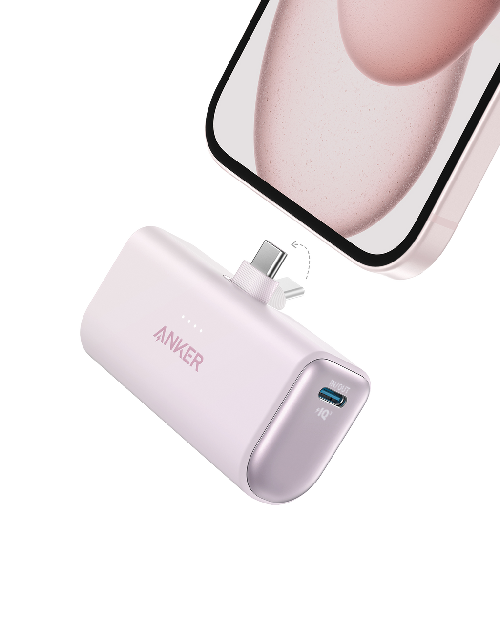 Nano Power Bank (22.5W, Built-In USB-C Connector)