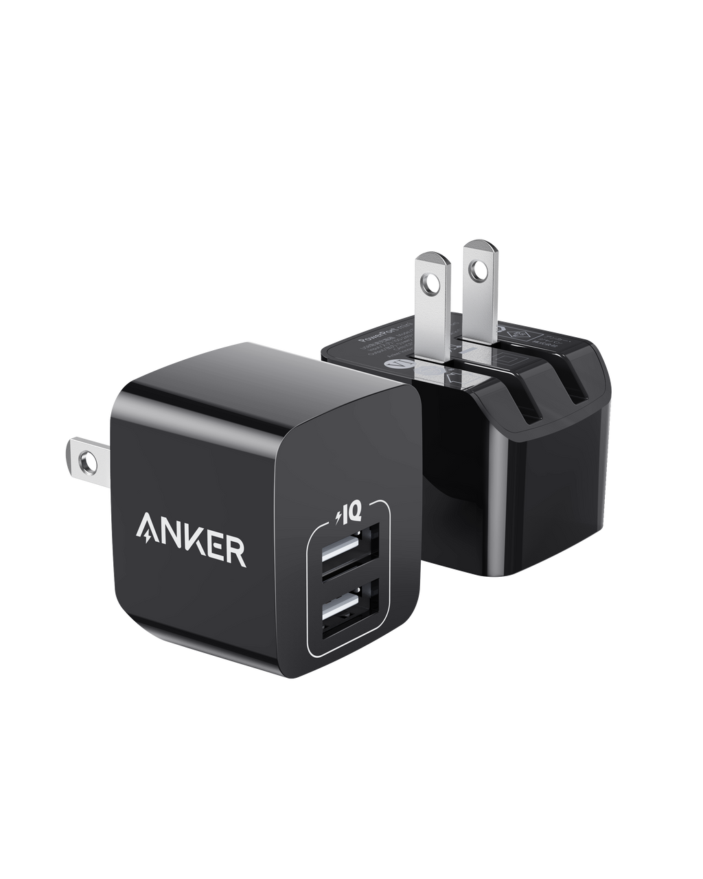 Dual-Port 12W Wall Charger (2-Pack)