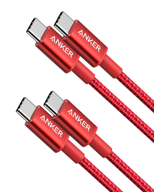 2-Pack New Nylon USB C to USB C Cable (3.3 ft 60W)