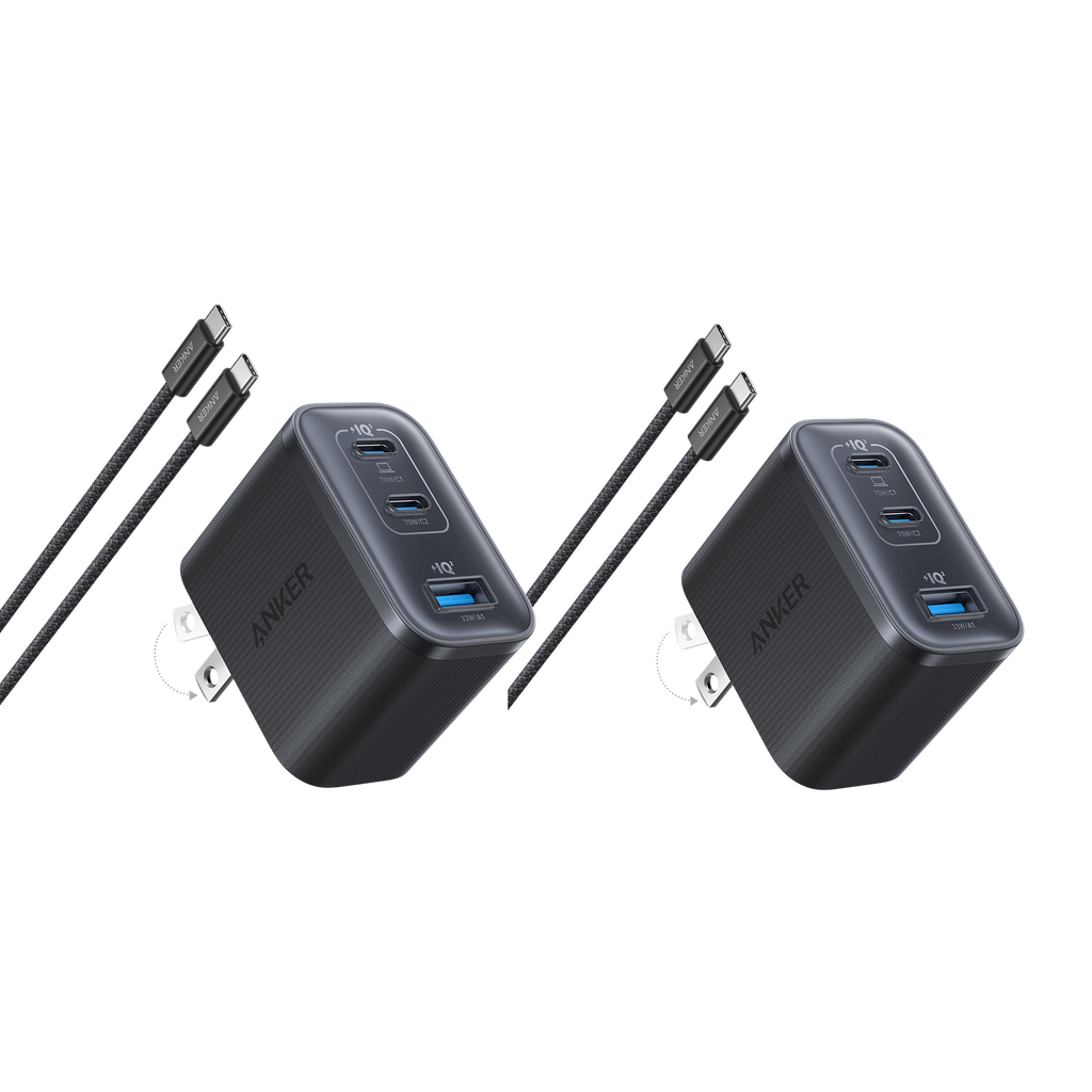 Nano Charger (70W, 3 Ports) -2 Pack